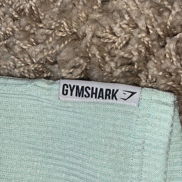 Mint Ribbed Capri Joggers - Picture 2 of 2